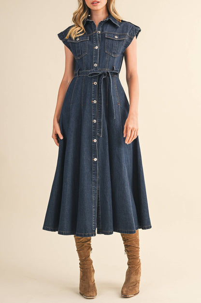 dakota dress - dark denim