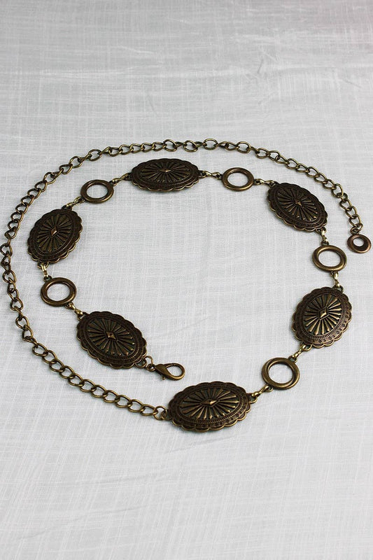 denver chain belt – antique gold