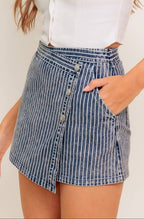 demi skort - blue white