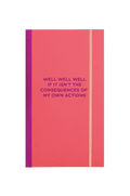 skinny notebook - well well well