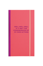skinny notebook - well well well