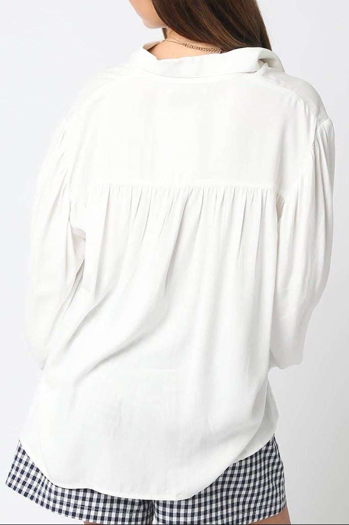 shea blouse - white
