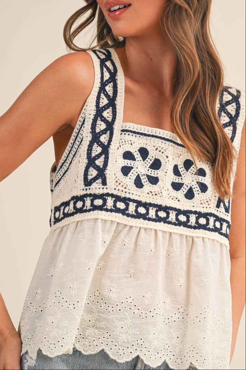 finley tank - cream