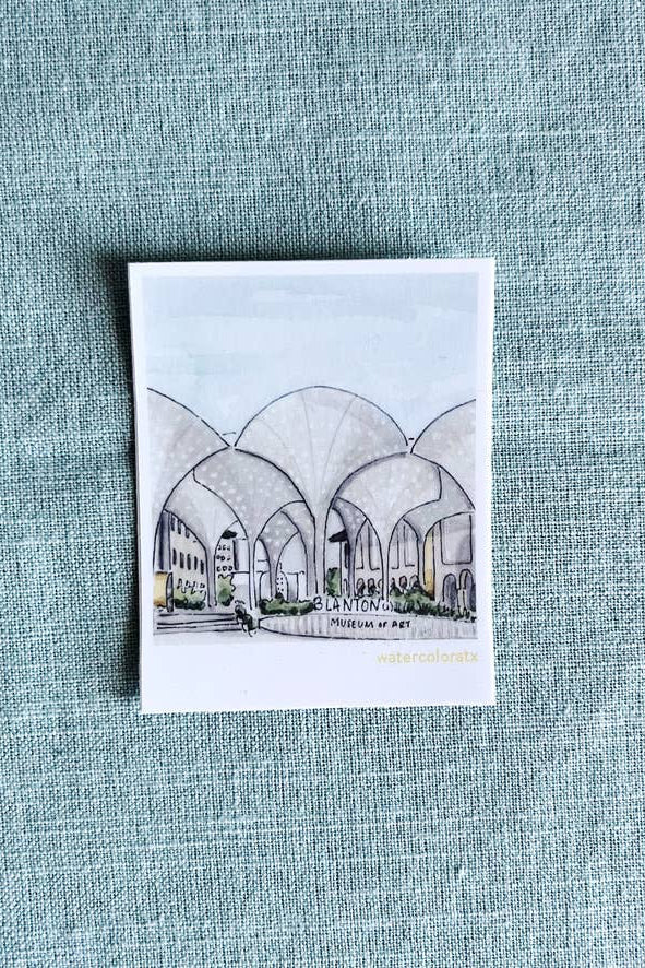 blanton museum polaroid sticker