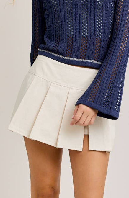 kimber skort - cream (FINAL SALE)