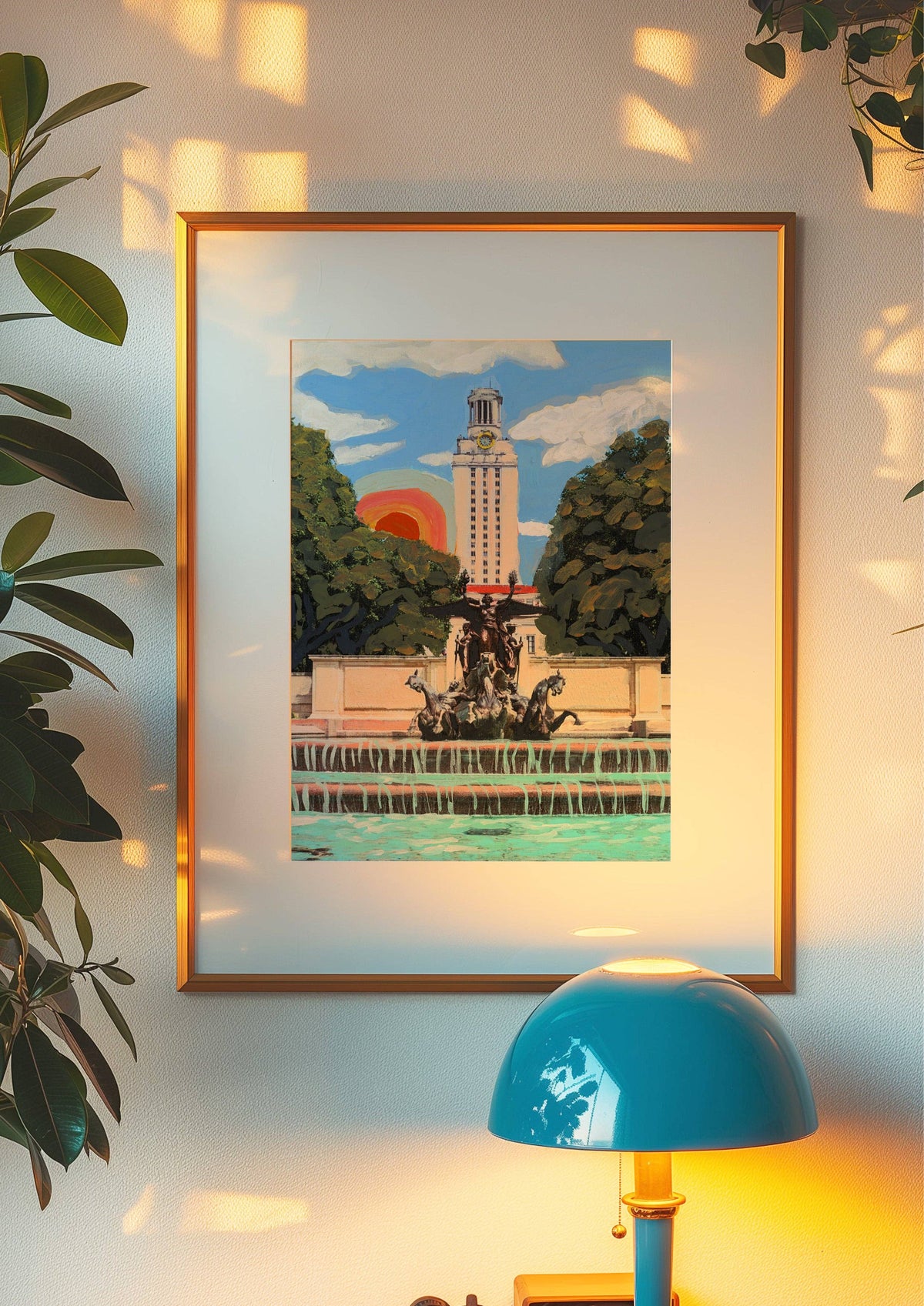 ut austin longhorn rainbow print | el baker