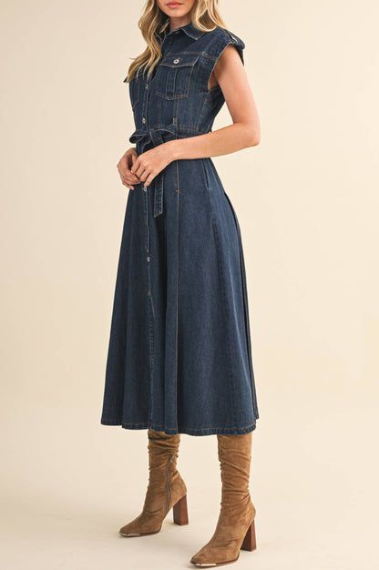 dakota dress - dark denim