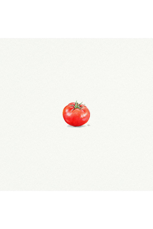 tiny watercolor print - tomato