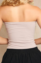 kamryn tube top - warm grey (FINAL SALE)