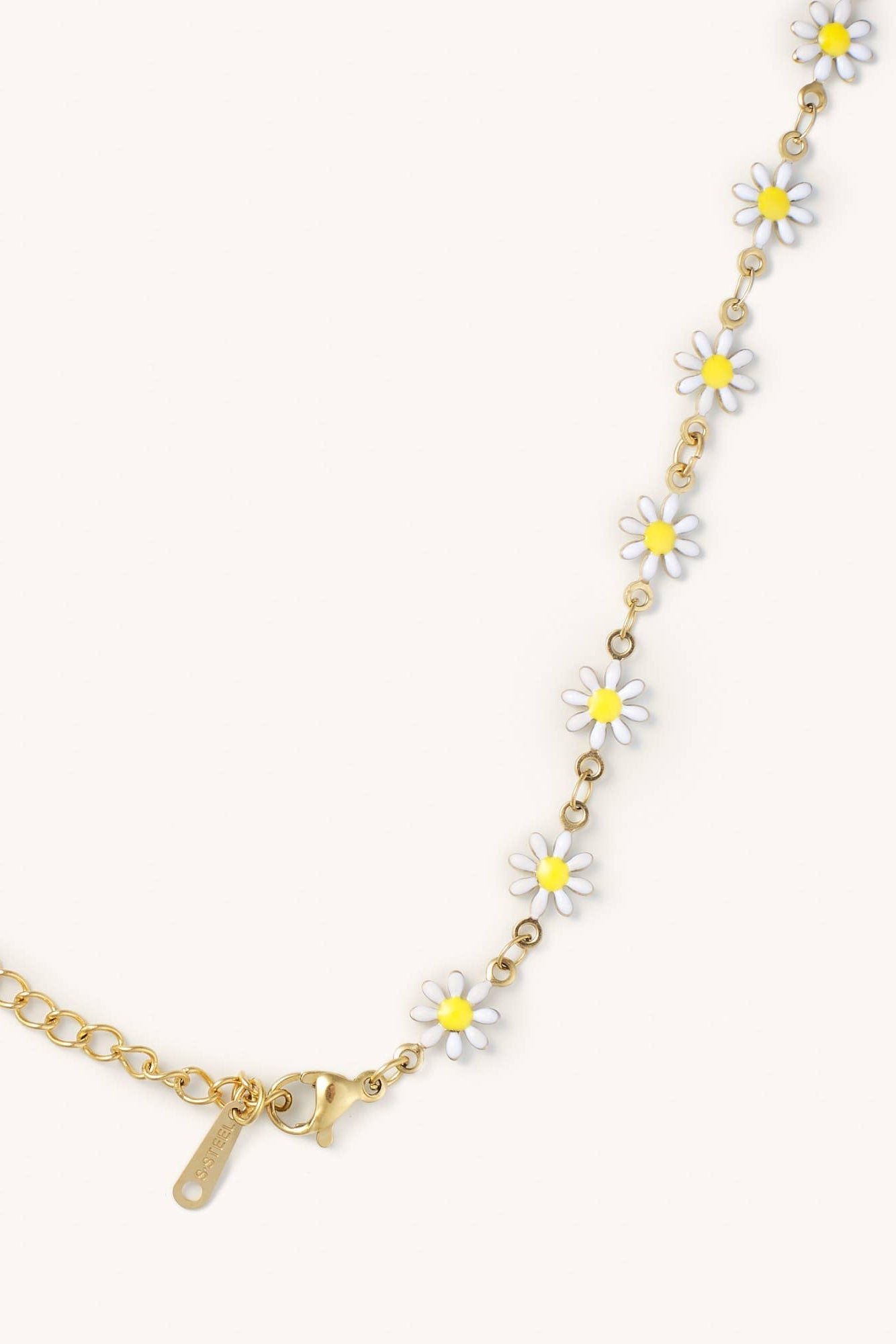 daisy choker - white