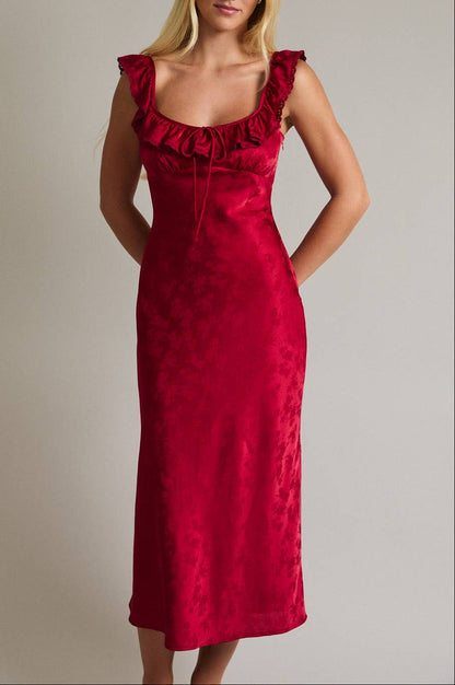 noel dress - ruby red