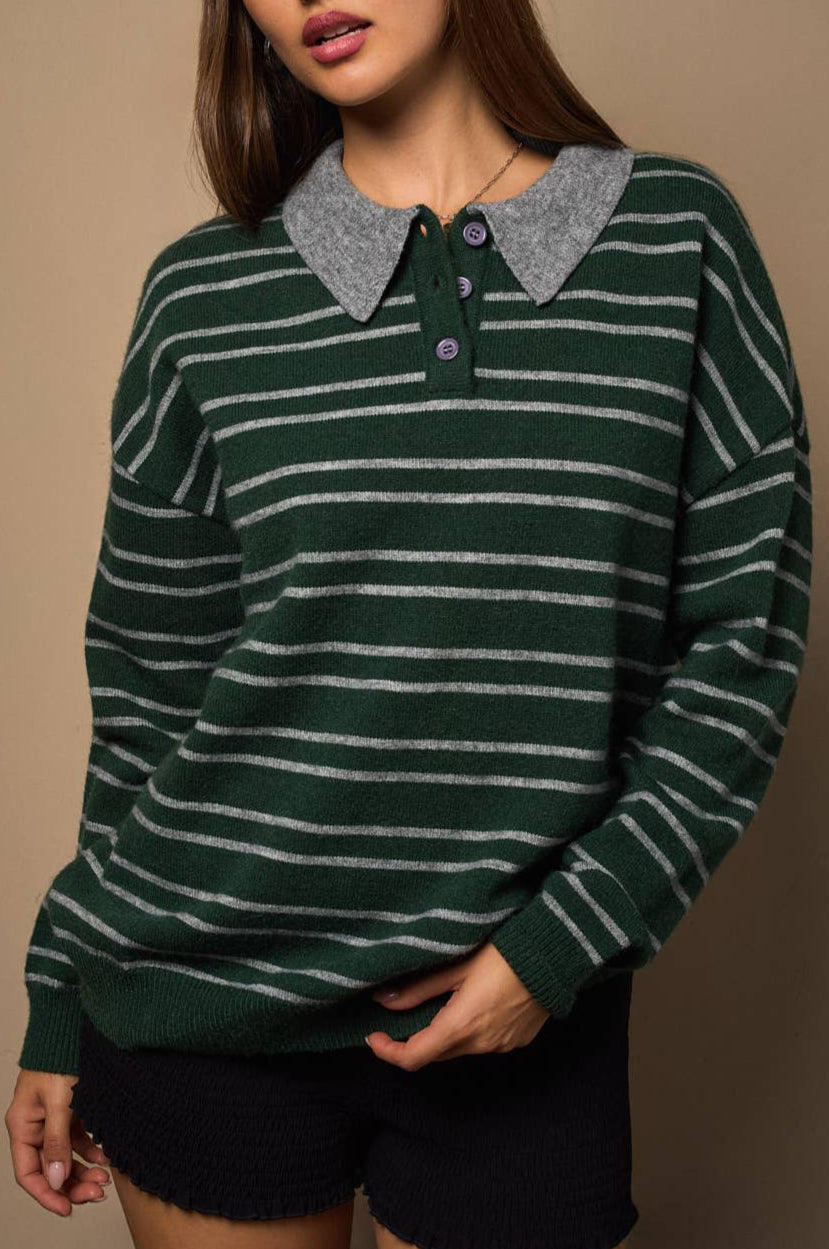 kaillie sweater - hunter green