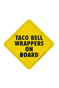 sticker - Taco Bell wrappers on board