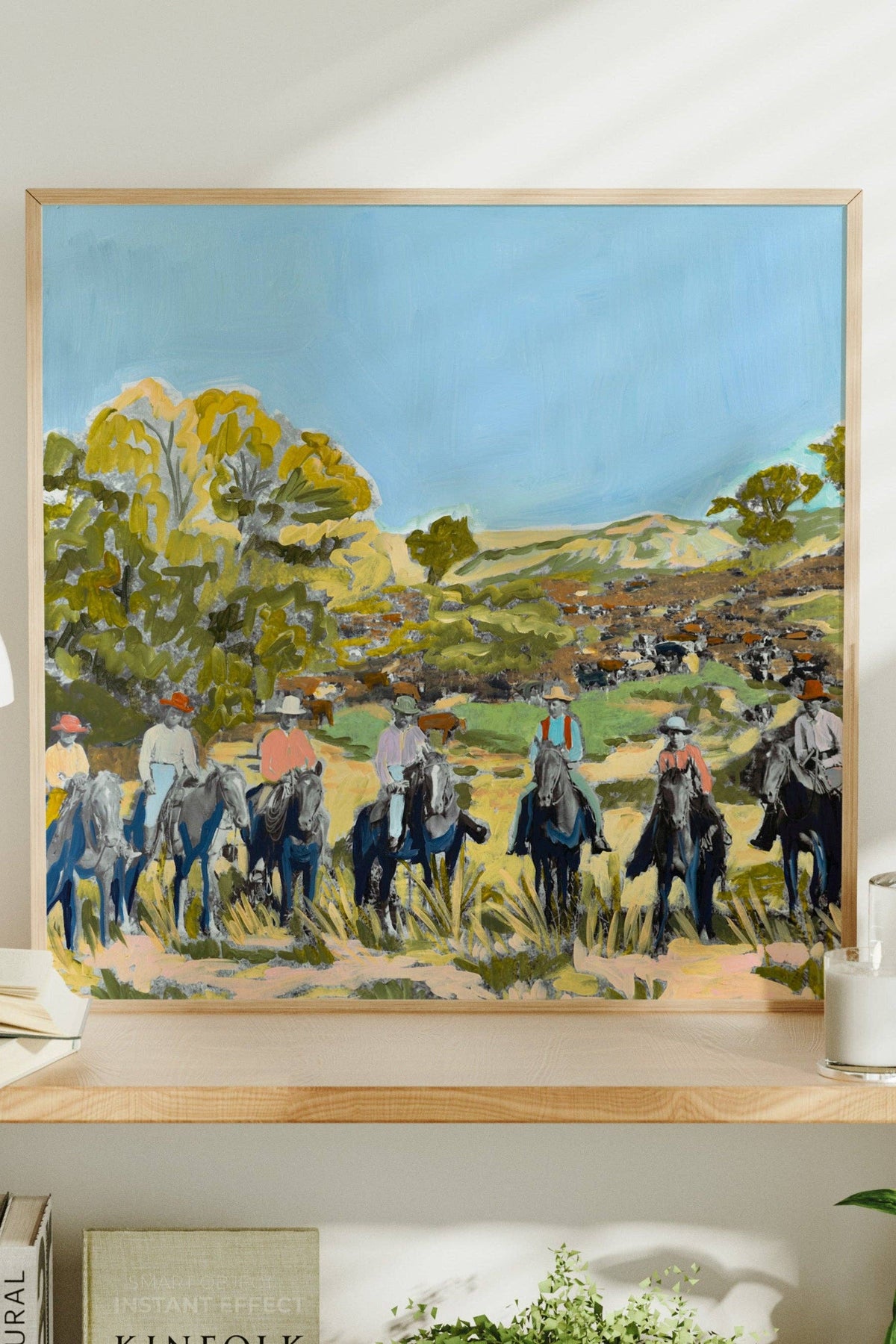 cowboys scene print | el baker
