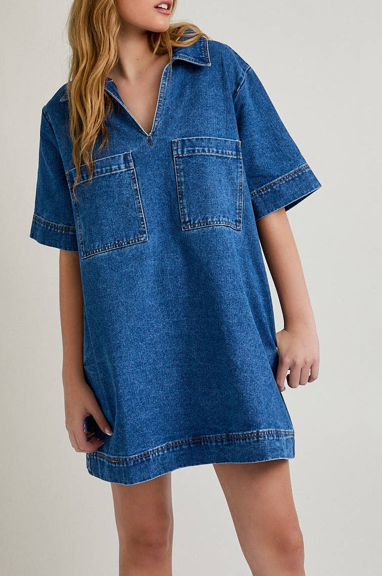 marlee dress - denim