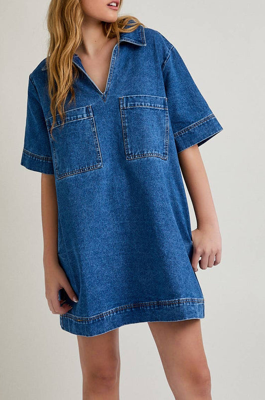 marlee dress - denim