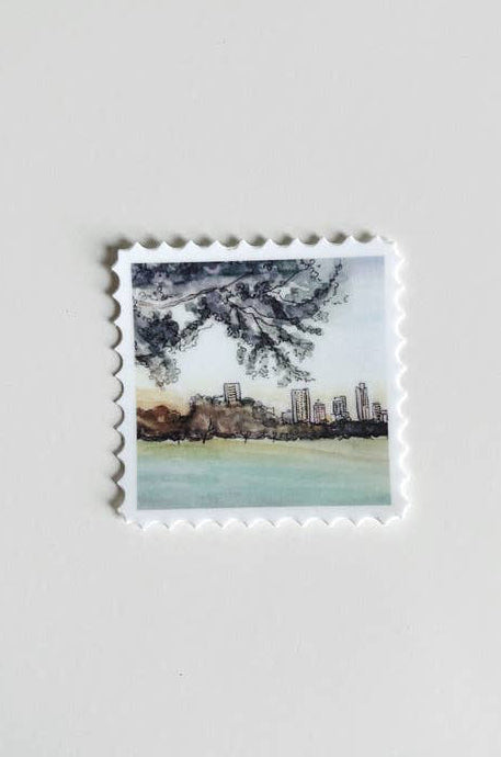 zilker park stamp sticker