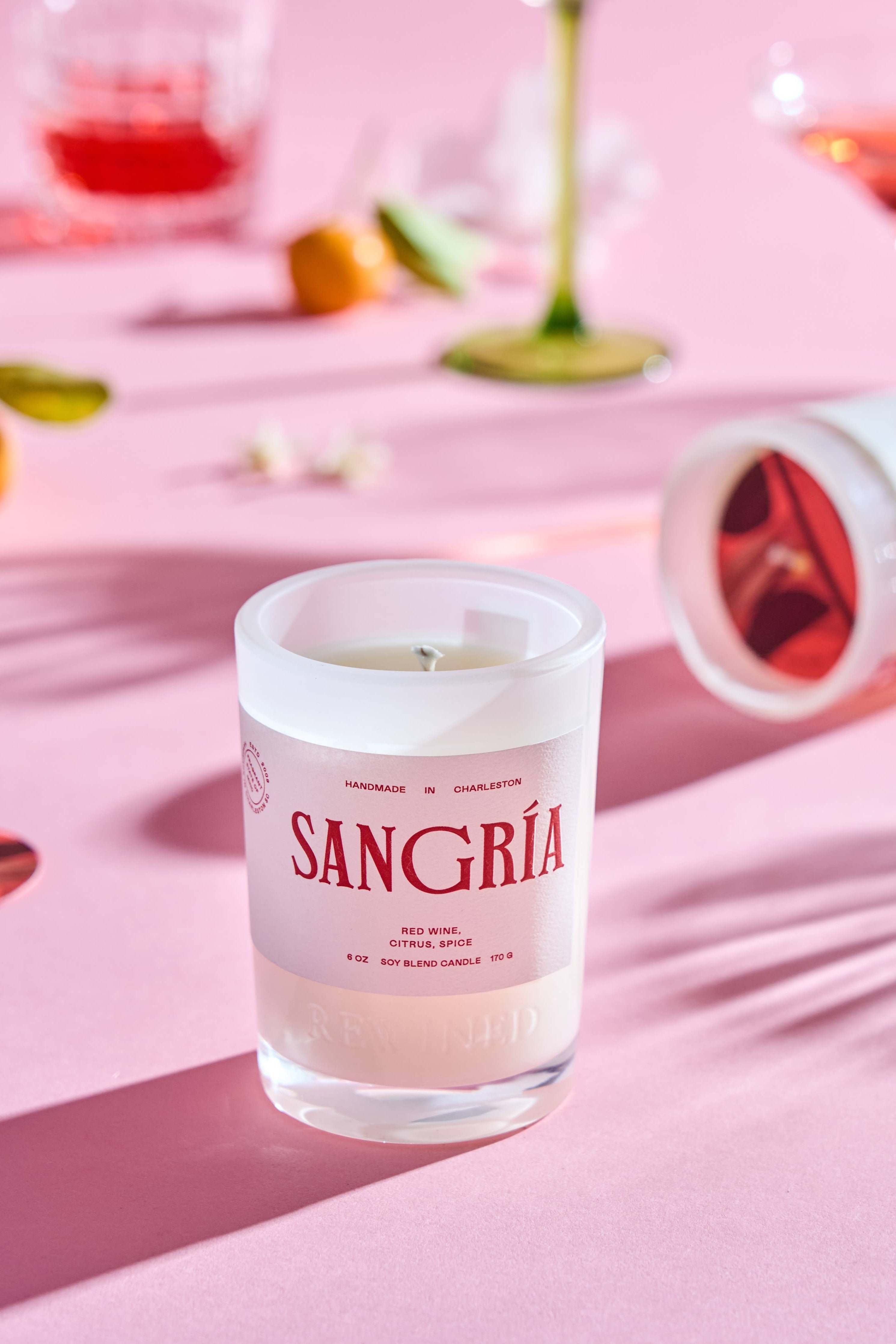 cocktail candle - sangria