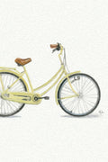 tiny watercolor print - yellow bike
