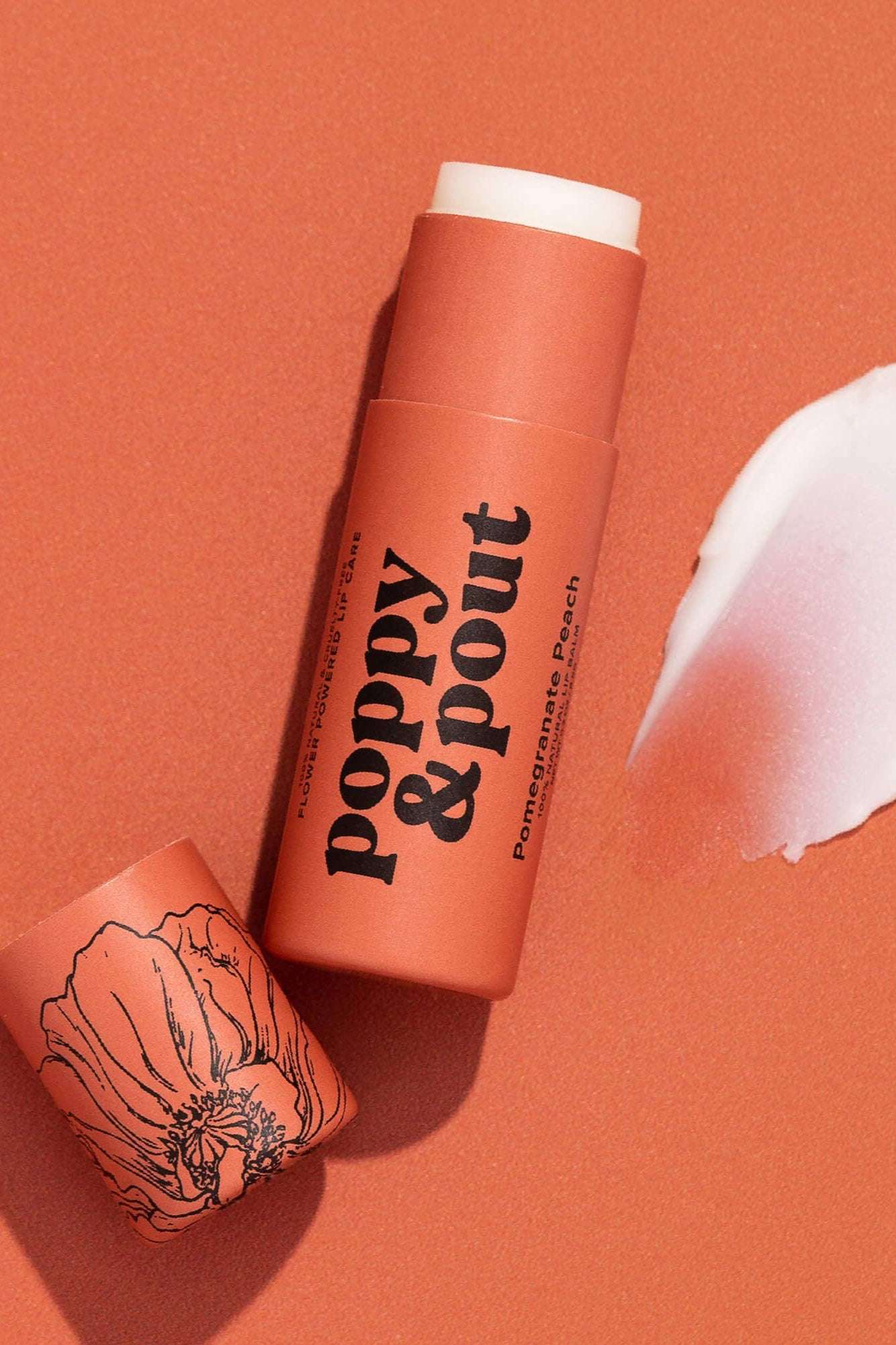pomegranate peach lip balm