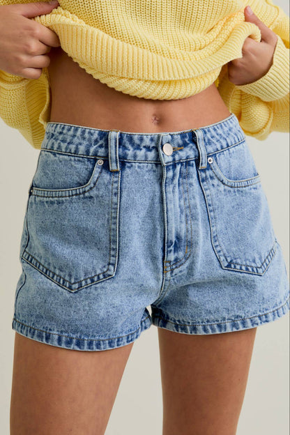 trinity short - denim