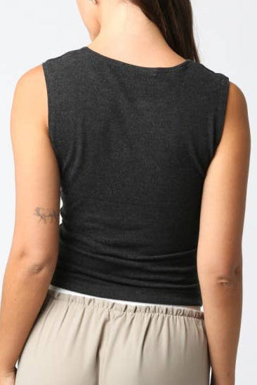 marilyn tank top - charcoal