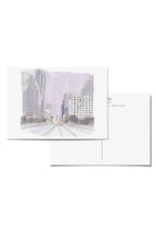 congress ave night postcard