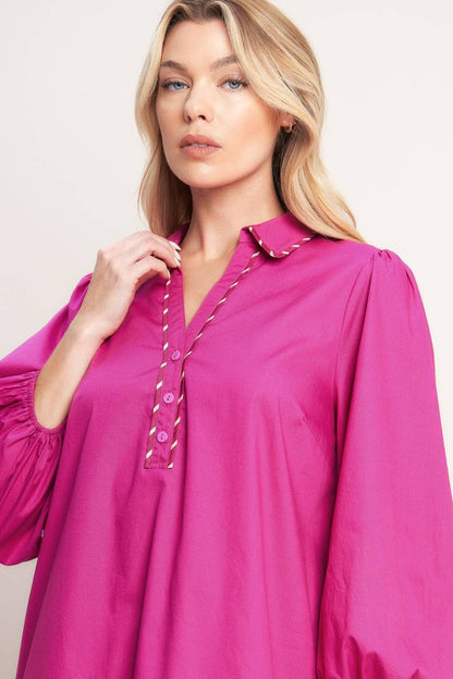 lydia dress - fuchsia