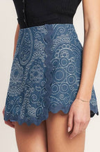 kora skort - indigo