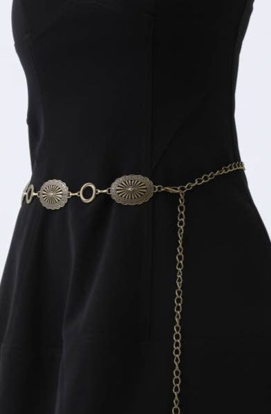 denver chain belt – antique gold