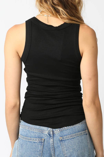 dean tank top - black