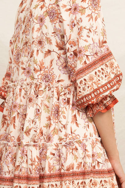 morgan dress - rust