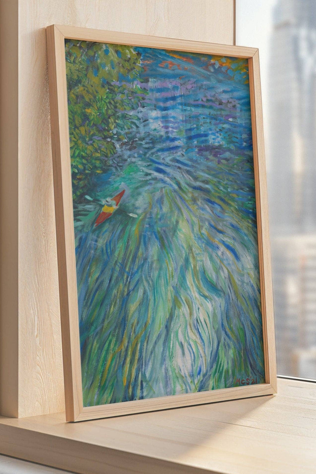 san marcos river print | el baker x mcseaborne art