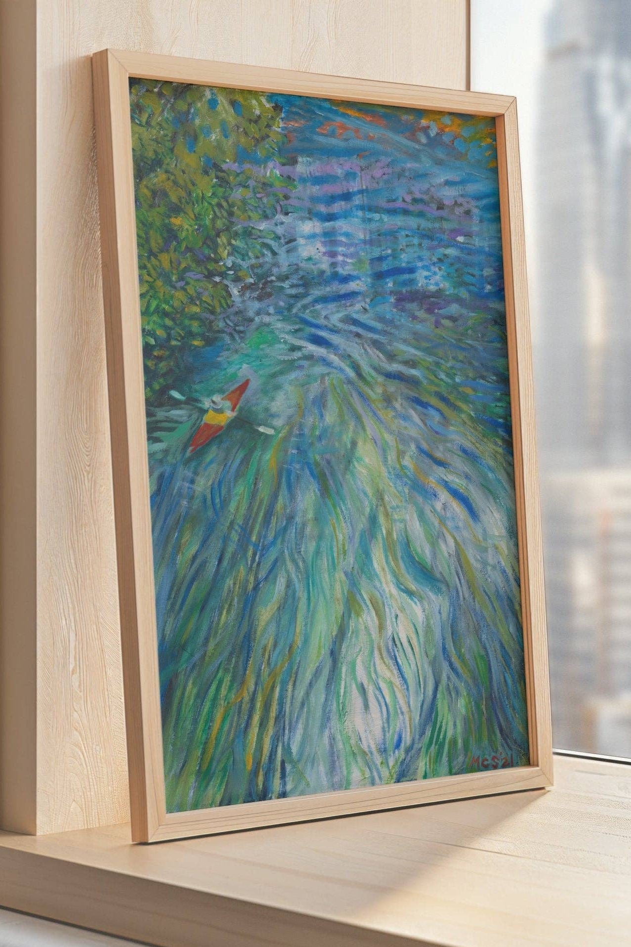 san marcos river print | el baker x mcseaborne art