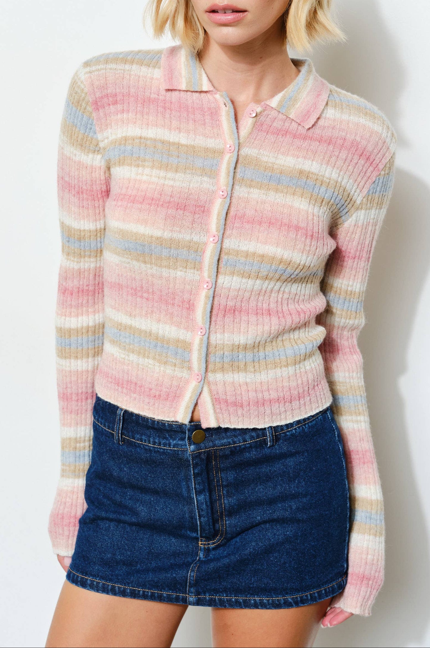 alison polo - soft pink