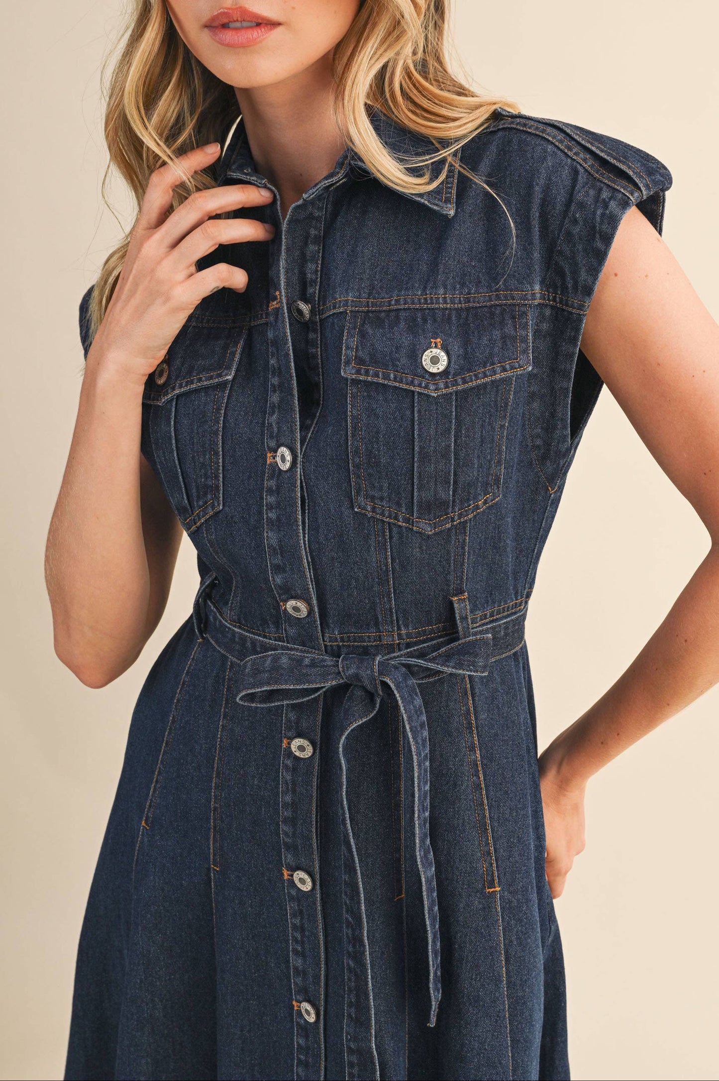dakota dress - dark denim