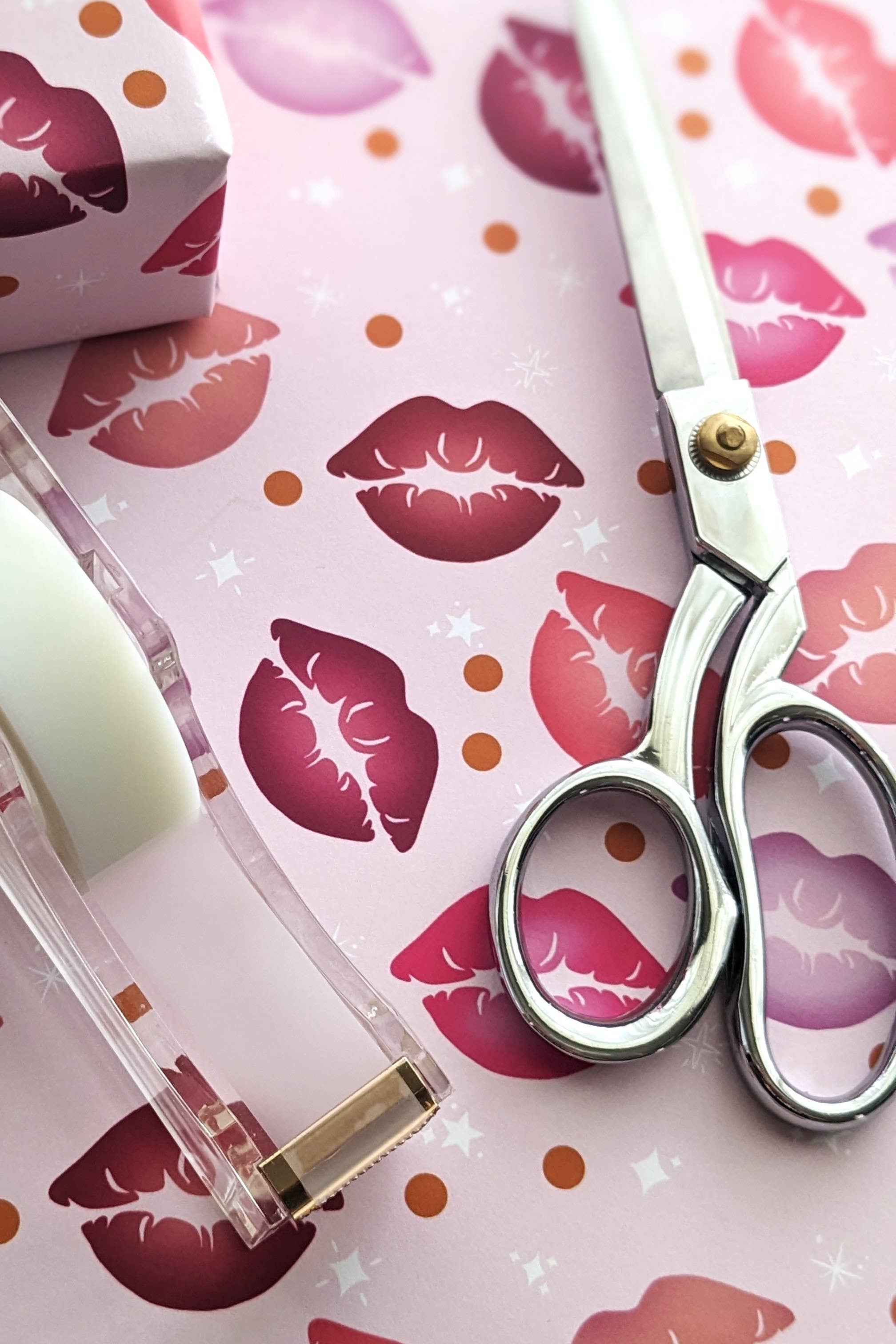 kiss print - wrapping paper (FINAL SALE)