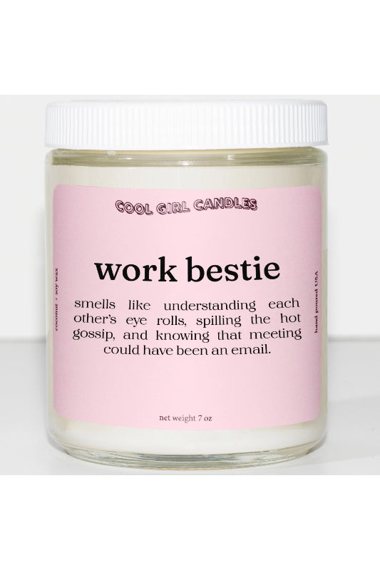 work bestie | lemon chiffon candle