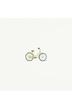 tiny watercolor print - yellow bike