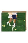 it's a love match tennis card