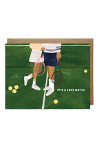 it's a love match tennis card