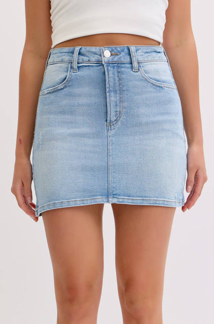 carmen skirt - light wash