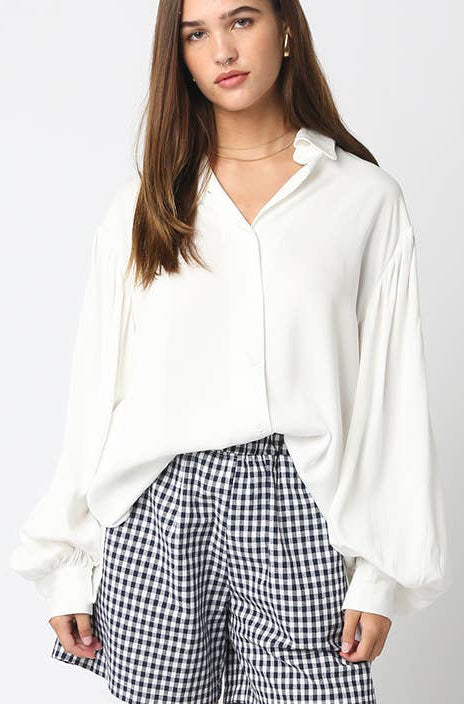 shea blouse - white