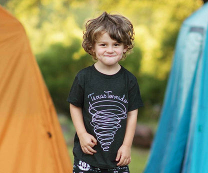 kid's tee texas tornado - grey