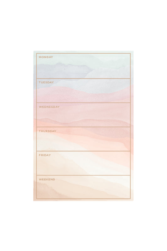 medium tearaway notepad - sunset stripes