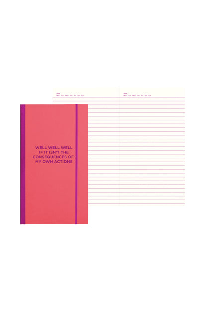 skinny notebook - well well well