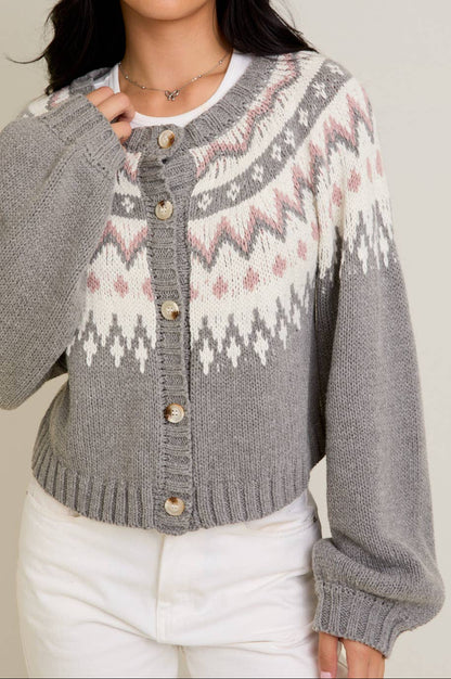 chandler cardigan - grey