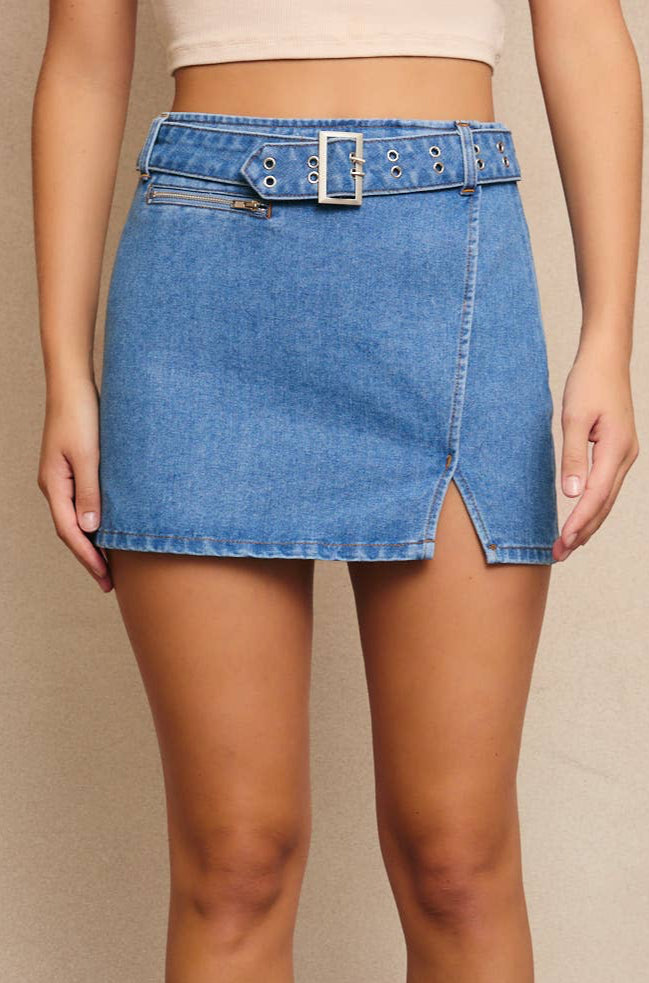 riley skirt - denim
