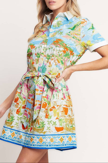 cannes mini dress - multi