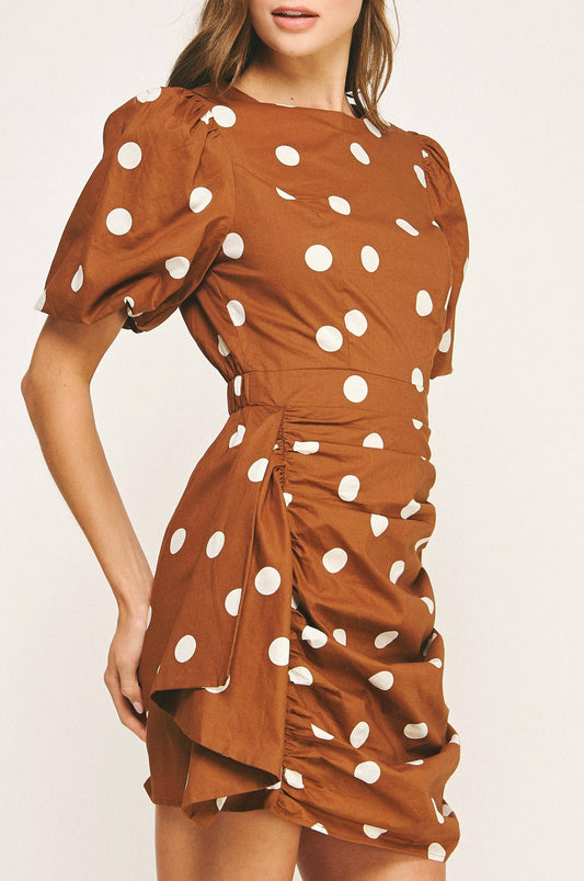 parlin dress - rust